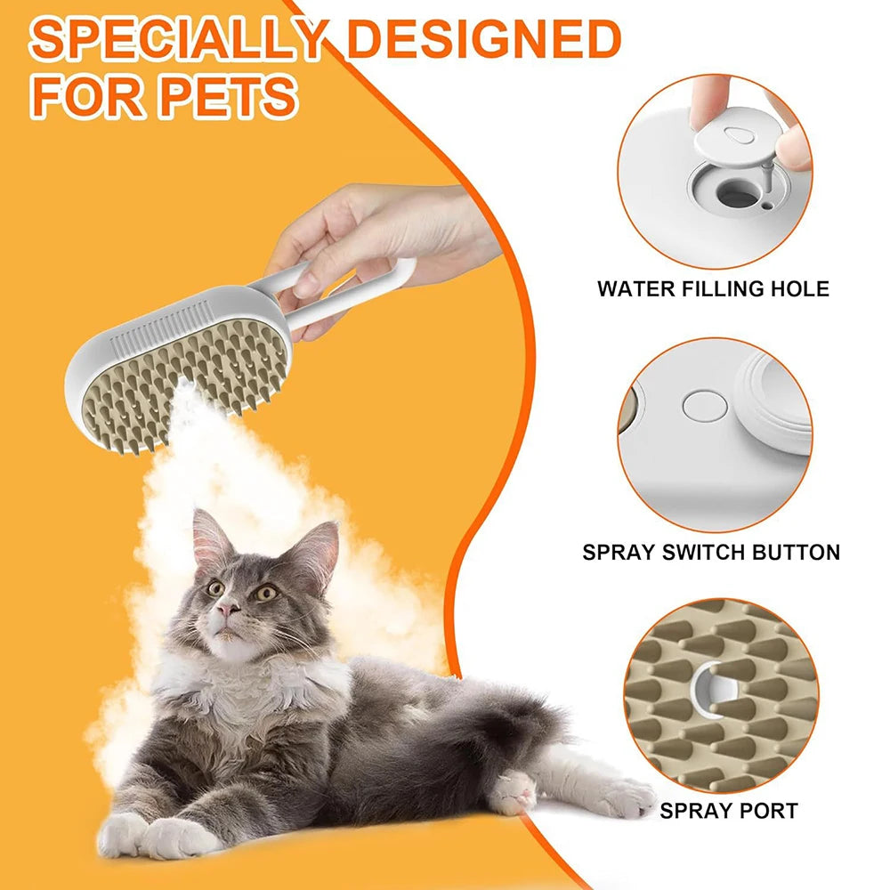 Pet Steam Electric Dog Brush